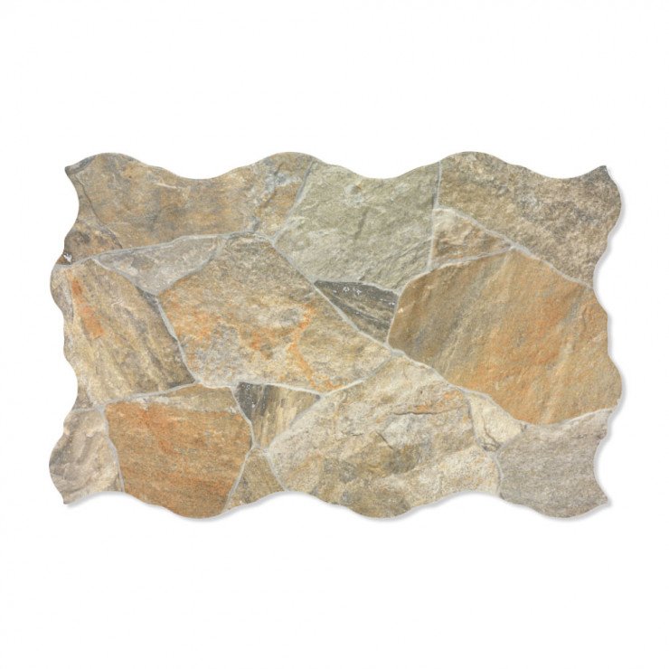 Klinker Sella Brun Mat-Relief 44x66 cm-1